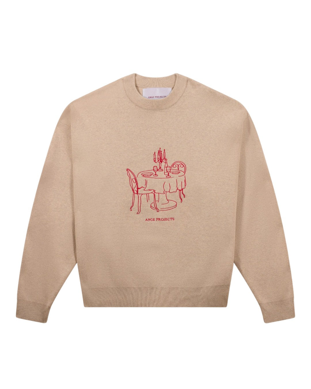 Ange Projects Bistro Knit Jumper Beige bij Checkpoint Mol