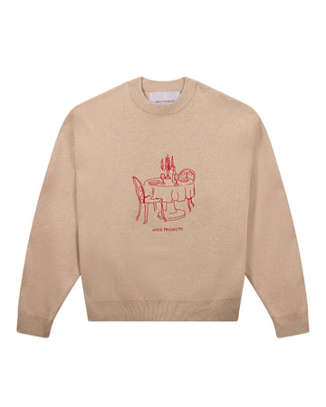 Ange Projects Bistro Knit Jumper Beige bij Checkpoint Mol