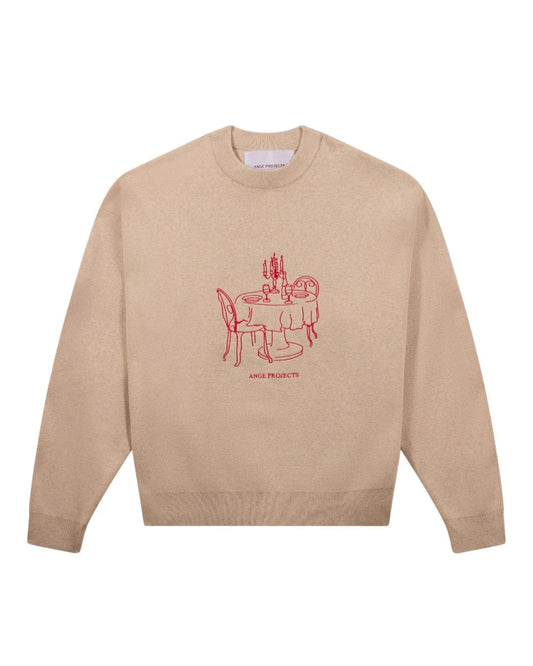 Ange Projects Bistro Knit Jumper Beige bij Checkpoint Mol