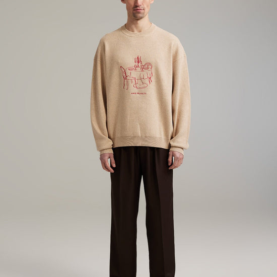 Ange Projects Bistro Knit Jumper Beige voorzijde