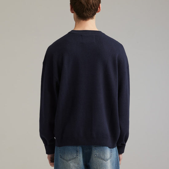 Ange Projects Bistro Knit Jumper Navy Blue productbeeld 2