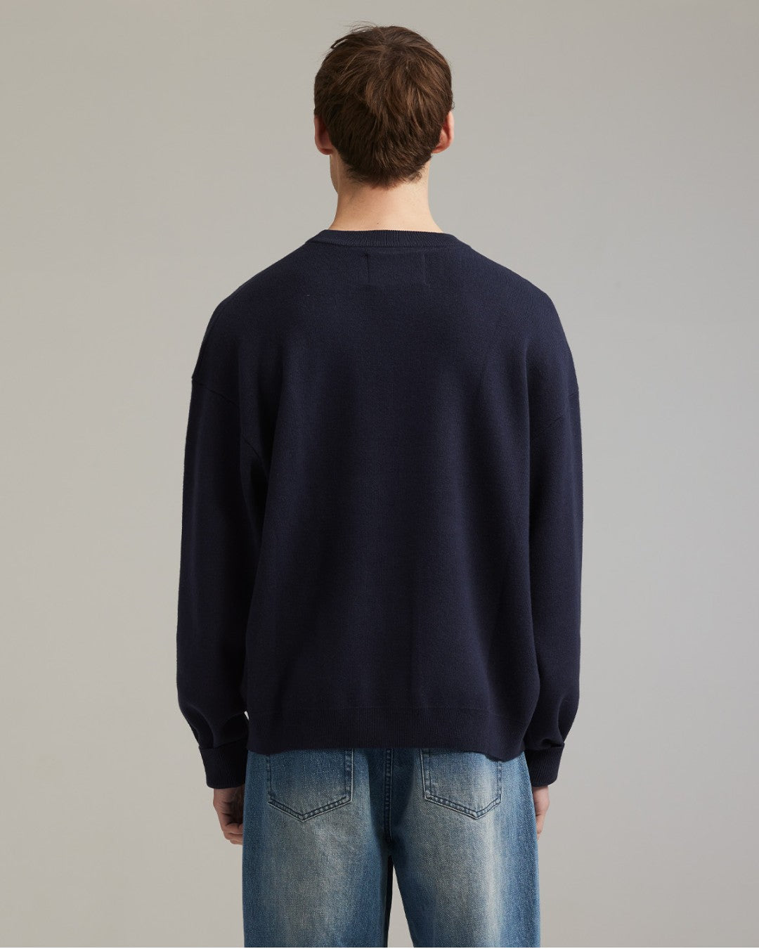 Ange Projects Bistro Knit Jumper Navy Blue productbeeld 2