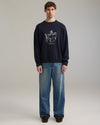 Ange Projects Bistro Knit Jumper Navy Blue productbeeld 3
