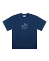 Ange Projects Bistro T-shirt Navy Blue bij Checkpoint Mol