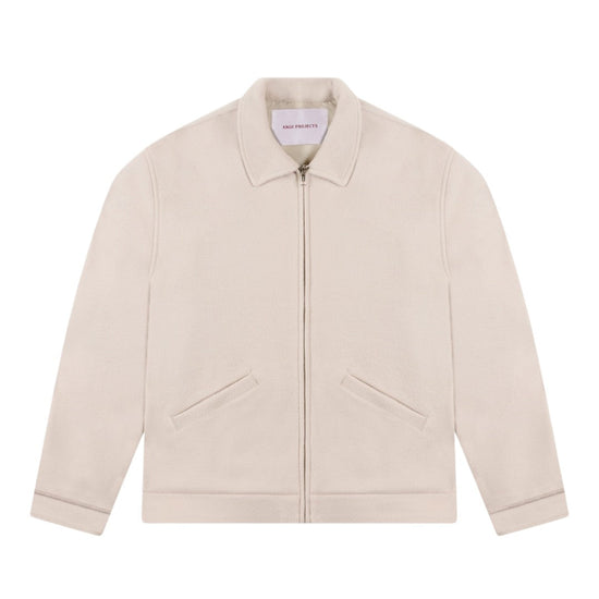 Ange Projects Boiled Wool Jacket Ecru bij Checkpoint Mol
