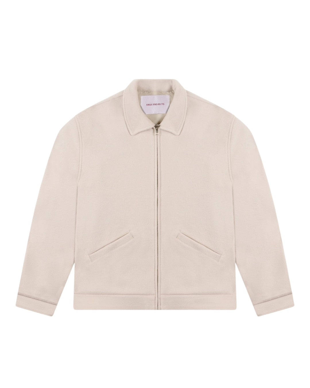 Ange Projects Boiled Wool Jacket Ecru bij Checkpoint Mol