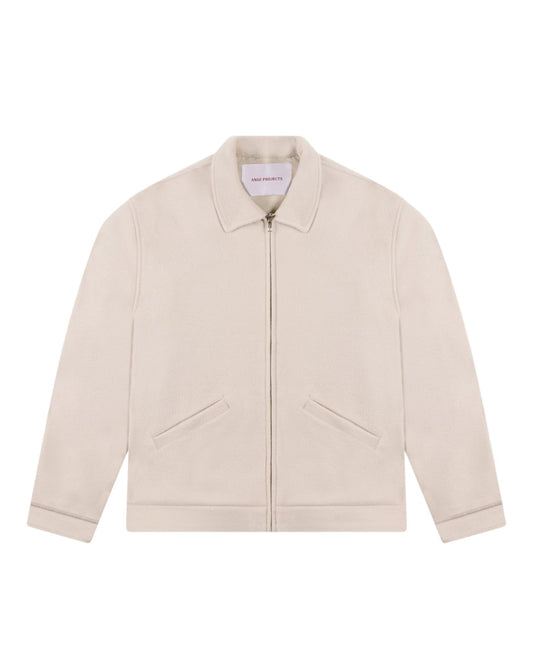 Ange Projects Boiled Wool Jacket Ecru bij Checkpoint Mol