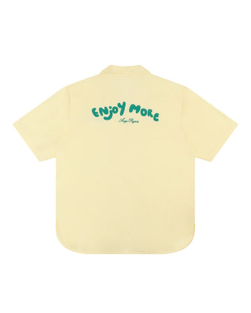 Ange Projects Enjoy More Bowling Shirt Tencel Butter Yellow bij Checkpoint Mol