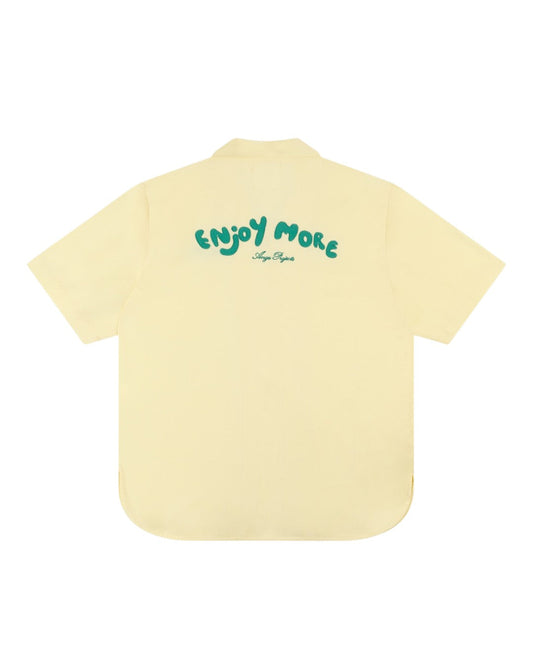 Ange Projects Enjoy More Bowling Shirt Tencel Butter Yellow bij Checkpoint Mol