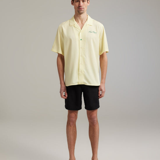 Ange Projects Enjoy More Bowling Shirt Tencel Butter Yellow productbeeld 3