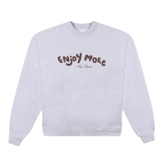 Ange Projects Enjoy More Crewneck Heather Grey bij Checkpoint Mol
