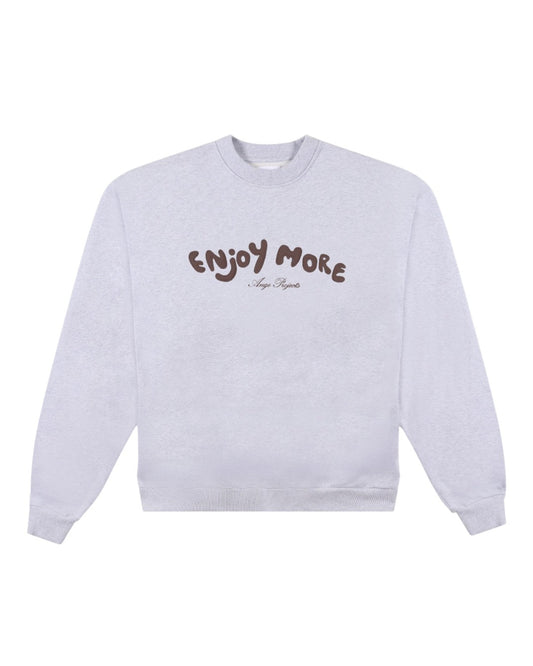 Ange Projects Enjoy More Crewneck Heather Grey bij Checkpoint Mol