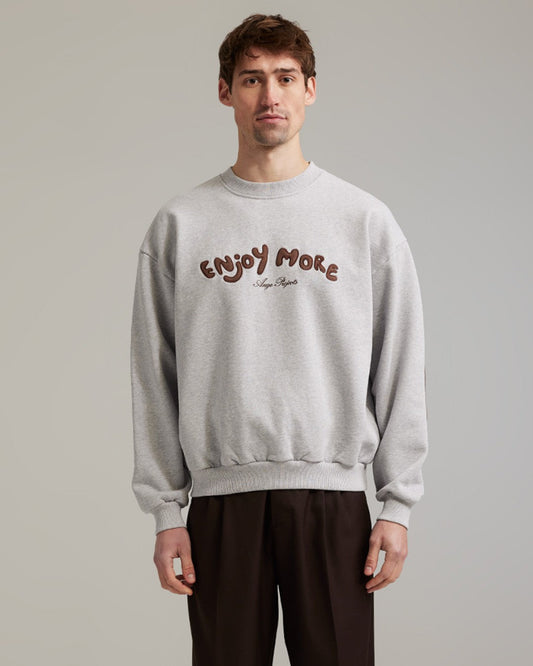 Ange Projects Enjoy More Crewneck Heather Grey productbeeld 2
