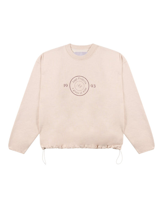 Ange Projects GOW Shield Adjustable Crewneck Oatmeal Melange bij Checkpoint Mol
