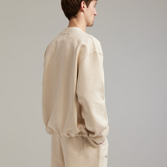Ange Projects GOW Shield Adjustable Crewneck Oatmeal Melange productbeeld 3