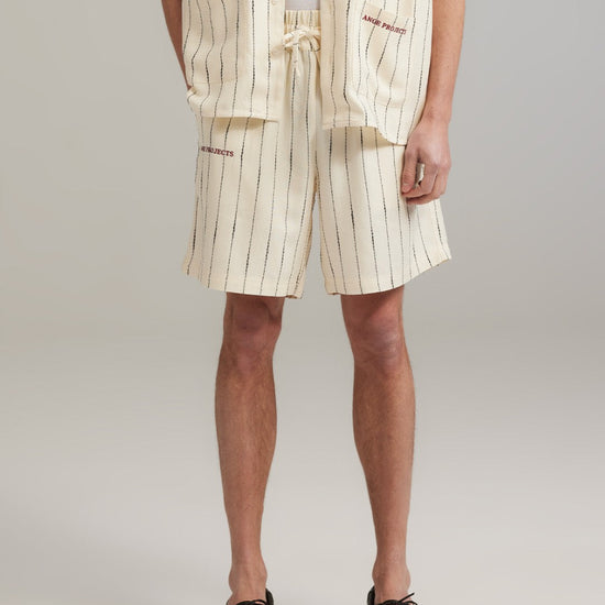 Ange Projects Linen Shorts Ecru productbeeld 2