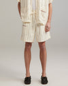 Ange Projects Linen Shorts Ecru productbeeld 2