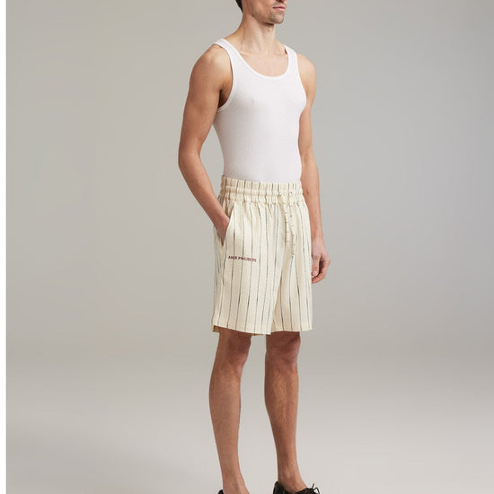 Ange Projects Linen Shorts Ecru productbeeld 3