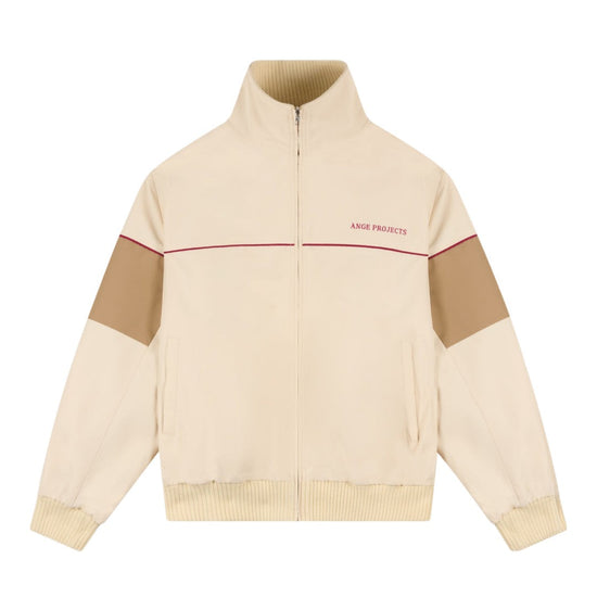 Ange Projects Retro Track Jacket Beige bij Checkpoint Mol