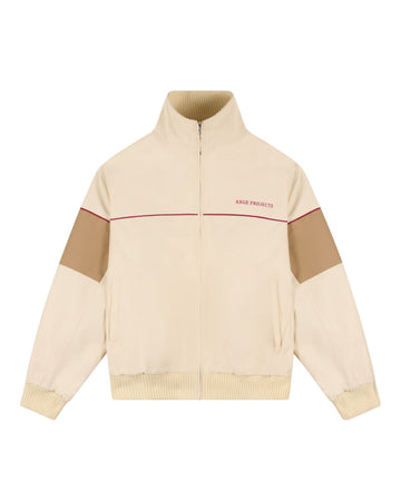 Ange Projects Retro Track Jacket Beige bij Checkpoint Mol