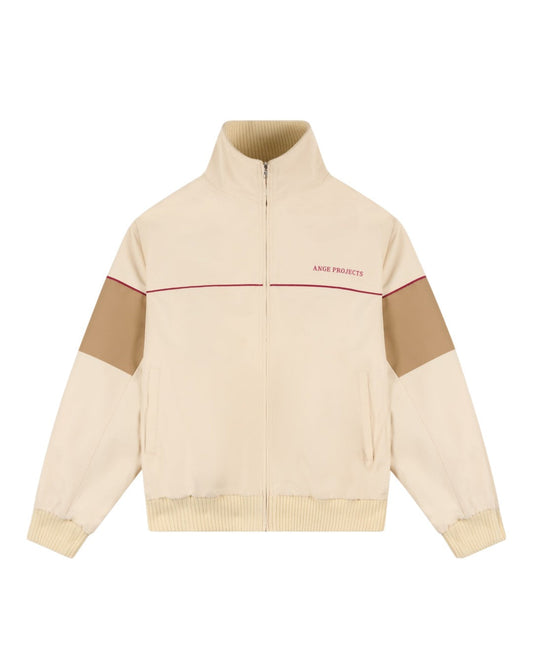 Ange Projects Retro Track Jacket Beige bij Checkpoint Mol
