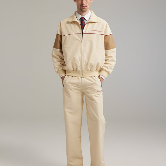 Ange Projects Retro Track Jacket Beige productbeeld 3