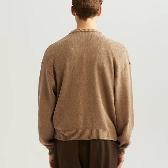 Ange Projects Rope Wool Blend Pullover Brown productbeeld 3