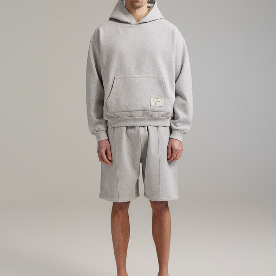 Ange Projects Sweatshorts Heather Grey productbeeld 2