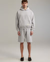 Ange Projects Sweatshorts Heather Grey productbeeld 2