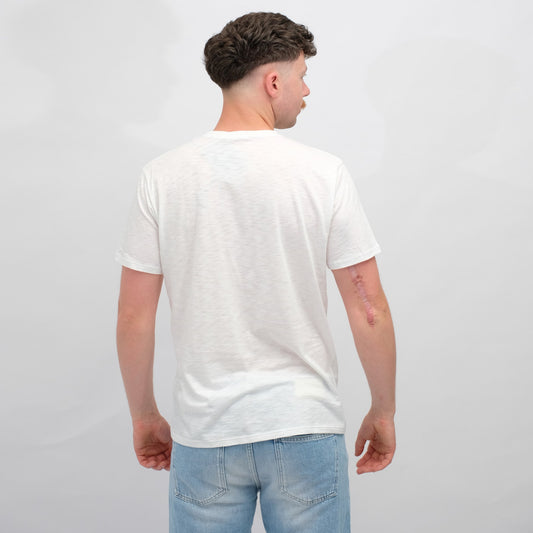 Anonym Jules Pima Cotton T-shirt White Flammé – productbeeld 3
