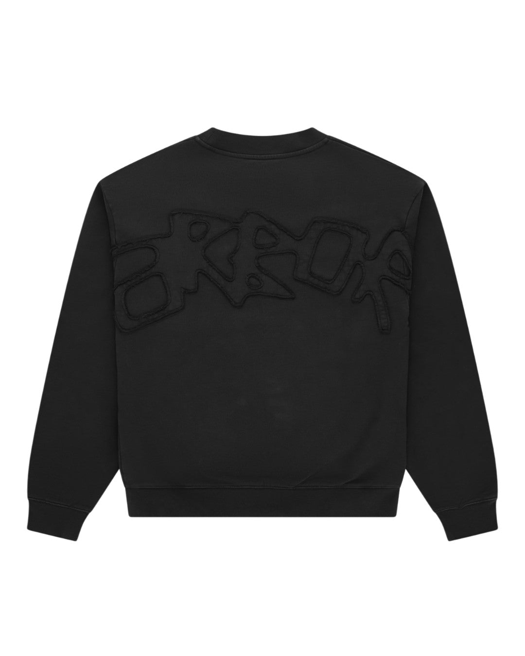 Arbor Antwerp Big Application Crewneck Black unisex sweater