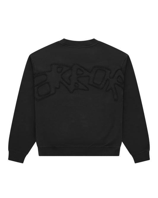 Arbor Antwerp Big Application Crewneck Black unisex sweater