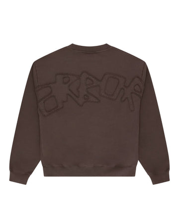 Arbor Antwerp Big Application Crewneck Coffee unisex sweater