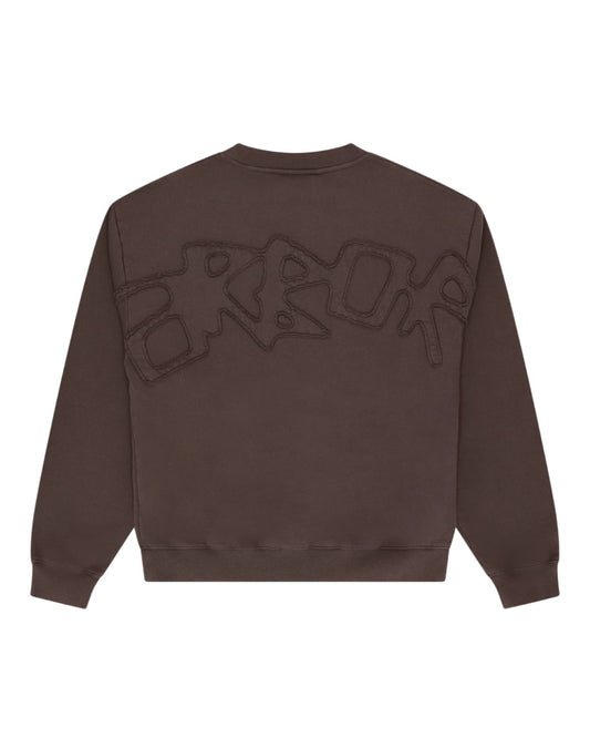 Arbor Antwerp Big Application Crewneck Coffee unisex sweater
