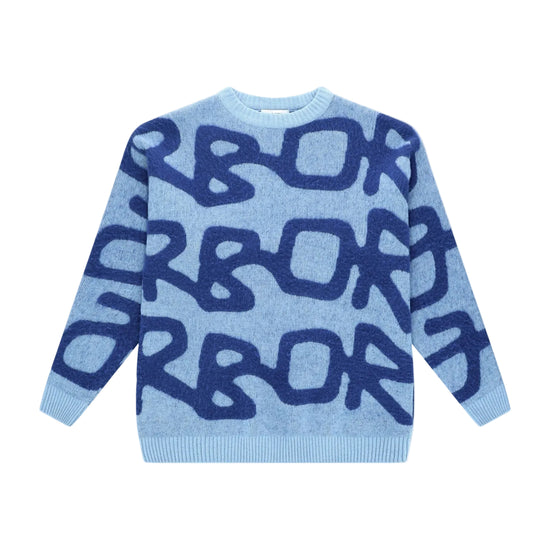 Arbor Antwerp Big Logo Arbor Alpaca Knit Blue unisex