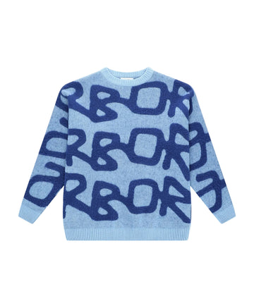 Arbor Antwerp Big Logo Arbor Alpaca Knit Blue unisex