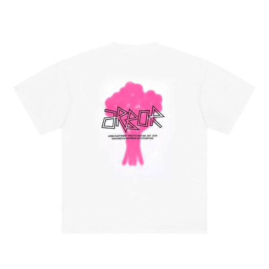 Voorkant Arbor Antwerp Floral Bouquet T-Shirt Pink