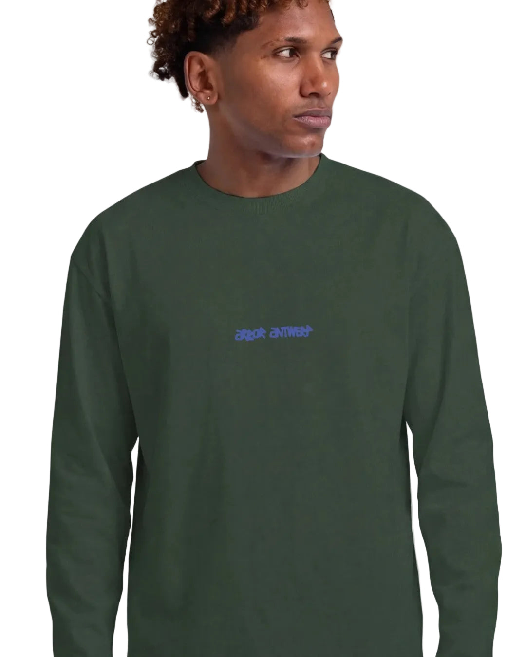 Arbor Antwerp groene longsleeve in boxy oversized fi