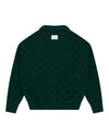 Arbor Antwerp Heart Zip Knit Green uit de AW26 Yield to Nature collectie