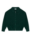 Arbor Antwerp Heart Zip Knit Green uit de AW26 Yield to Nature Packshot