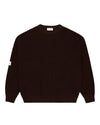 Arbor Antwerp Textured Wool Knit Brown unisex gebreide trui
