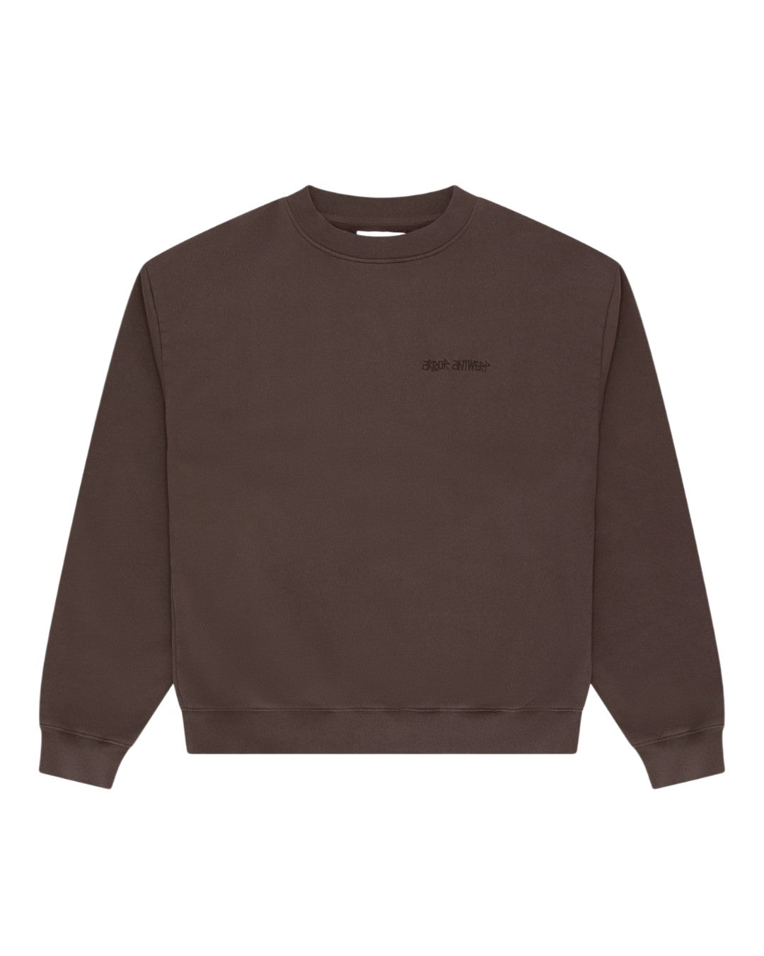 Achterkant Arbor Antwerp Big Application Crewneck Coffee