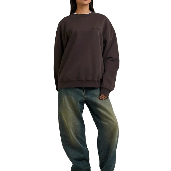 Voorkant Arbor Antwerp Big Application Crewneck Coffee