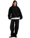 Ton-sur-ton Arbor Icon detail op zwarte Arbor Antwerp sweater