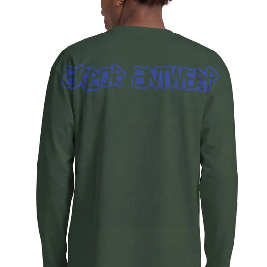 Achterkant Arbor Antwerp Spray Outline Longsleeve Green met rugprint