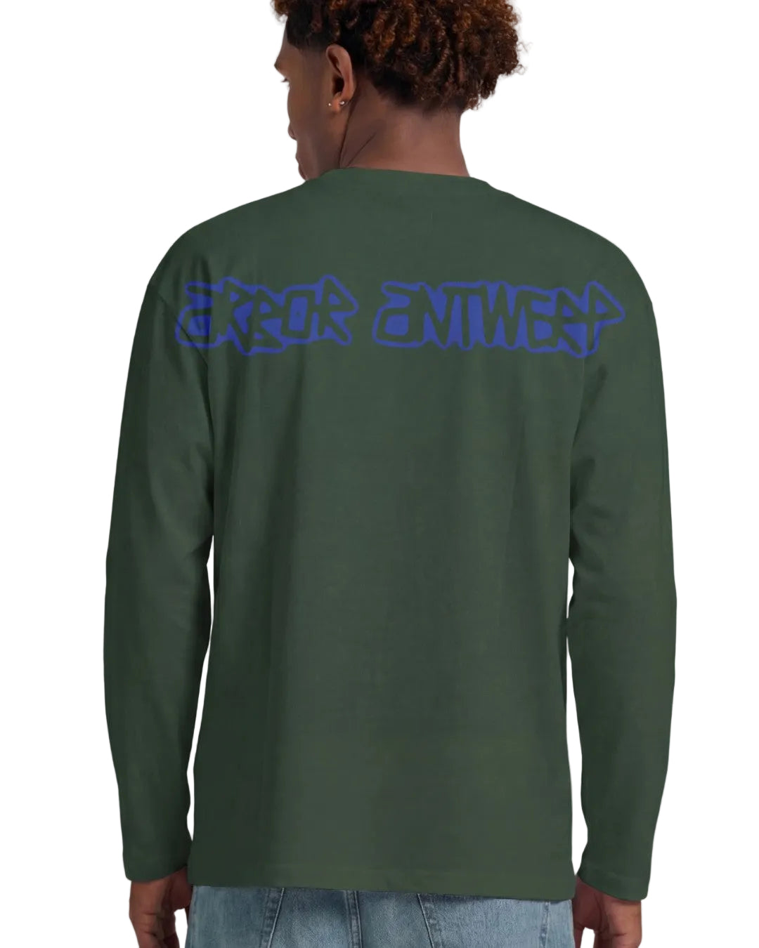 Achterkant Arbor Antwerp Spray Outline Longsleeve Green met rugprint