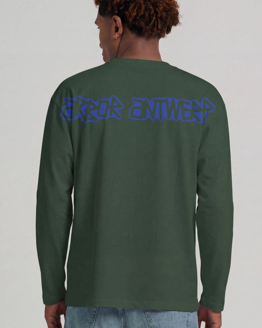 Achterkant Arbor Antwerp Spray Outline Longsleeve Green met rugprint