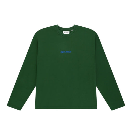 Voorkant Arbor Antwerp Spray Outline groene longsleeve met screenprint