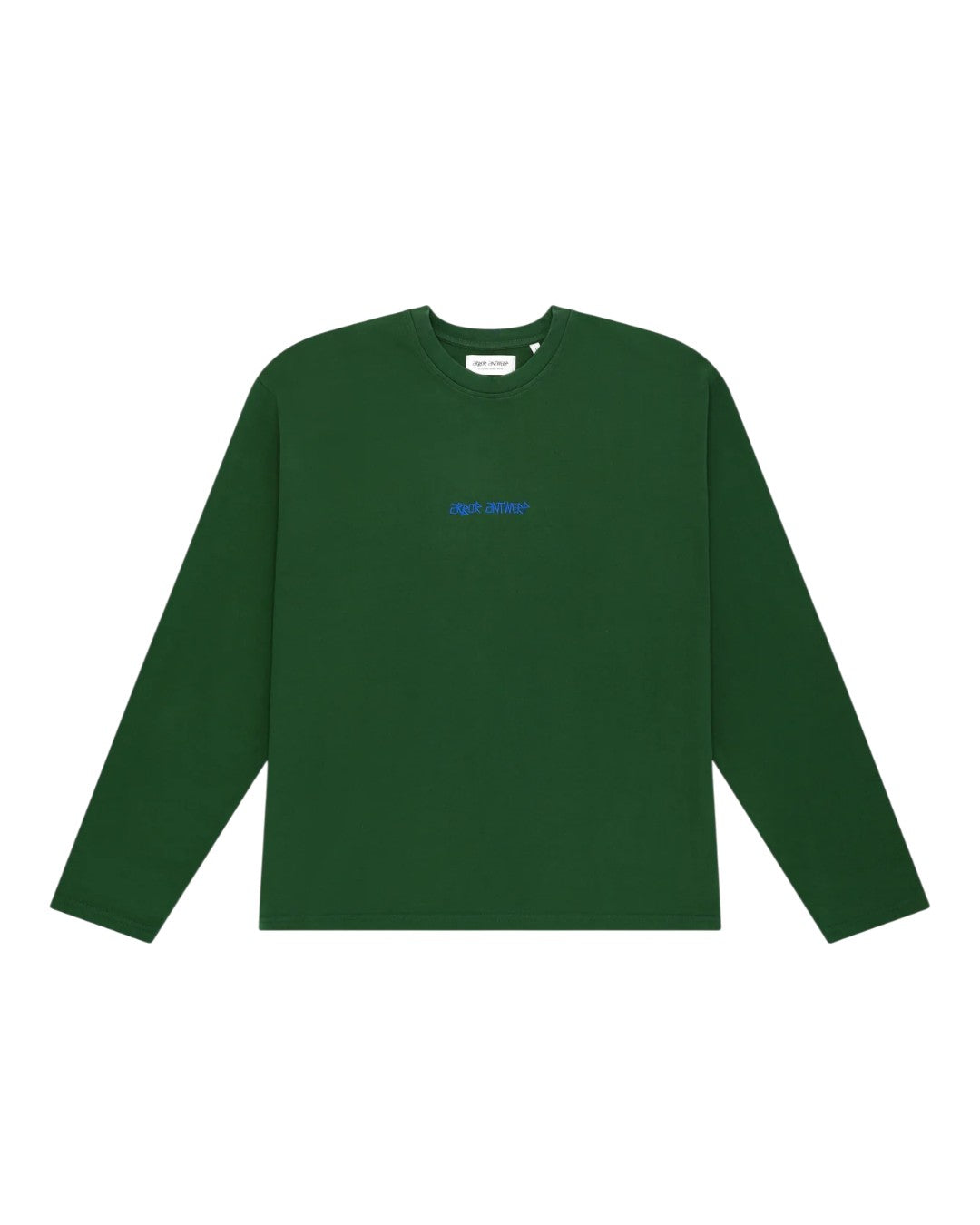 Voorkant Arbor Antwerp Spray Outline groene longsleeve met screenprint