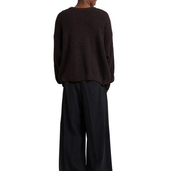 Achterkant Arbor Antwerp Textured Wool Knit Brown